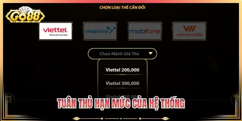 Tuân thủ hạn mức của hệ thống